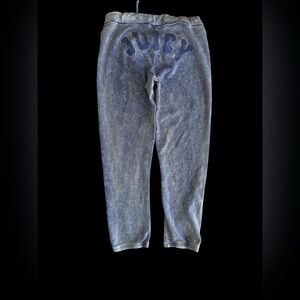 Y2K vintage Juicy Couture Blue  denim cotton Sweatpants JUICY rear logo  L large